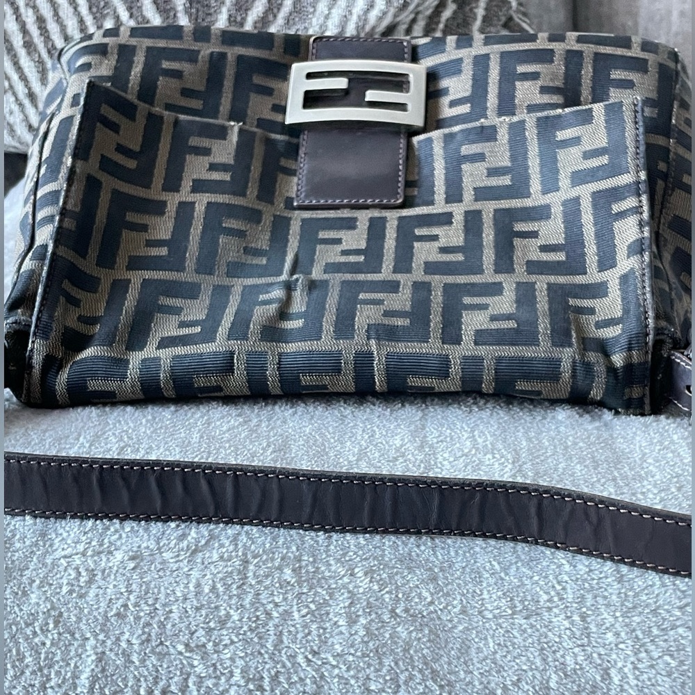 RESERVED FOR SAM - SOLD - Fendi Zucca Canvas Mamma Baguette Shoulder Bag - Picture 9 of 17
